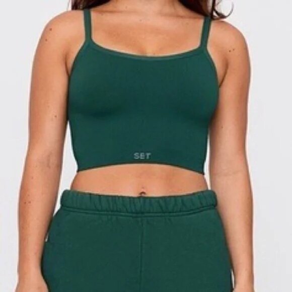 SET Active Sculptflex Body Crop Tank in Purple - Picture 2 of 4